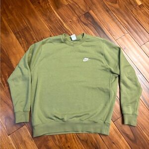 Nike Men's Olive Crewneck Sweater